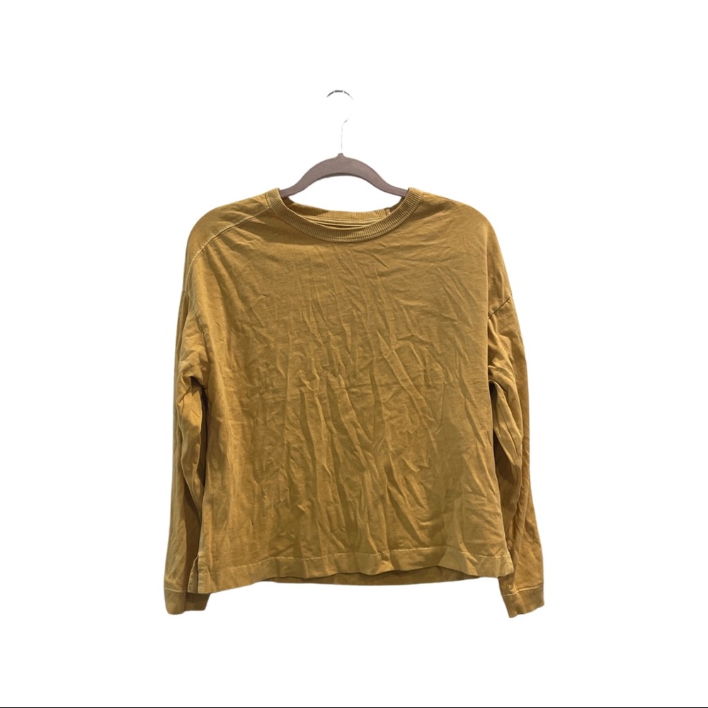 Old navy mustard yellow colored top size medium